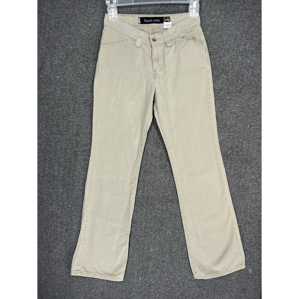 Vintage Levi's Silver Tab Boot Cut Junior's 7M Khaki 90s 28"x30"